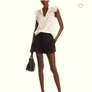 AQUA Womens Cotton Eyelet Tank Top